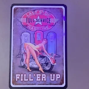 Wall Decor | Vintage Style Gas Station Metal Sign | Poshmark